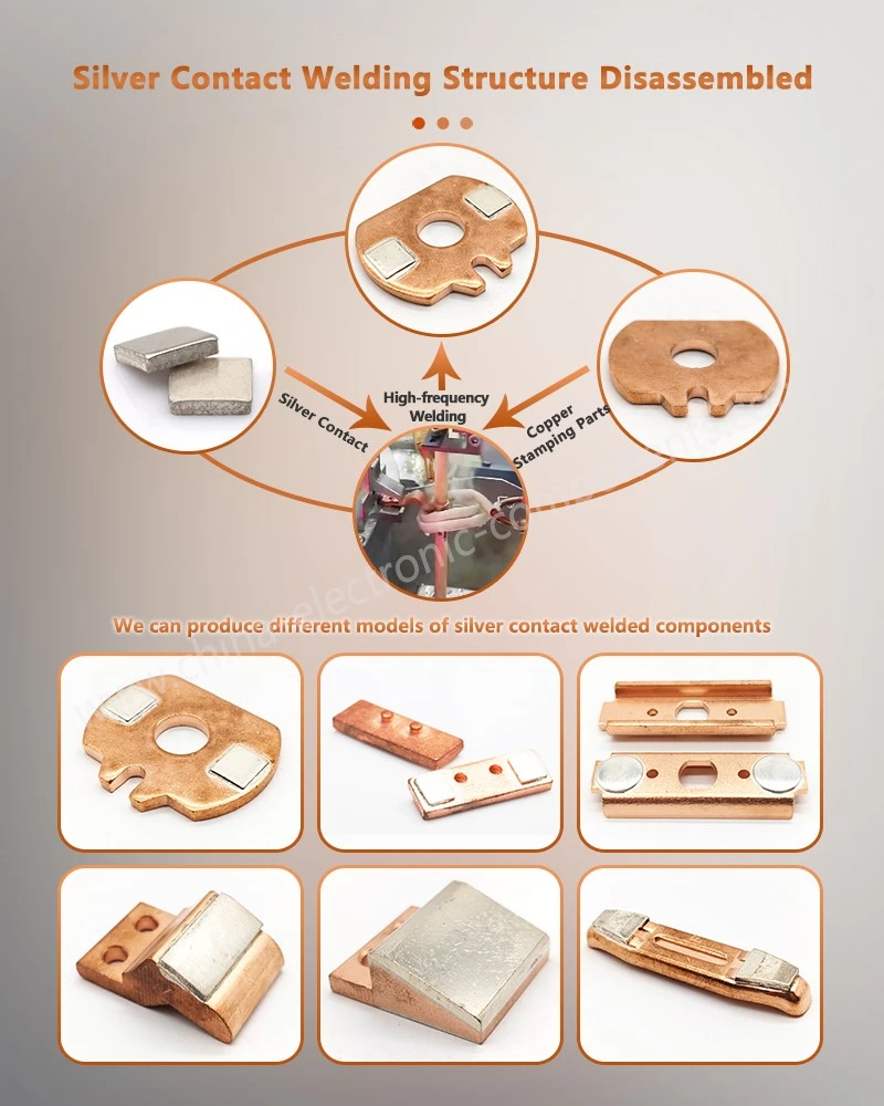 Brazing electrical contacts Structure Disassembled Brazing electrical contacts Structure Disassembled
