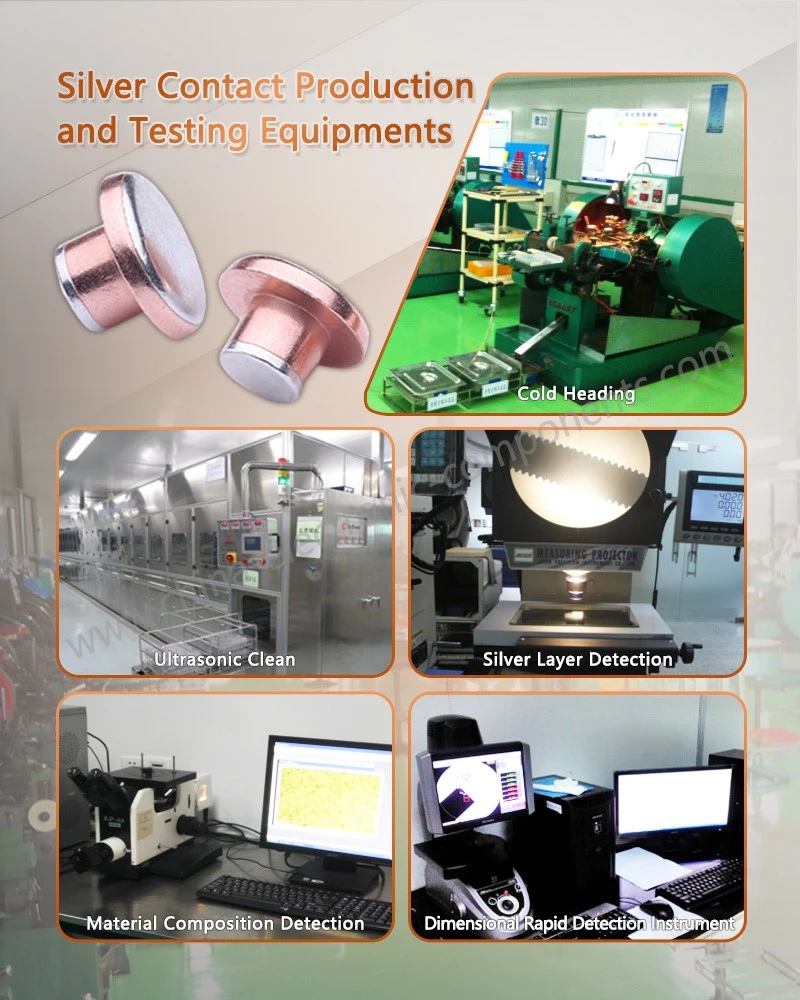 Silver Rivet Contact Production and Testing Equipments Silver Rivet Contact Production and Testing Equipments